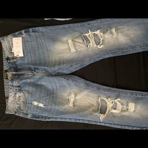 Ripped Skinny Fit Denim Jeans